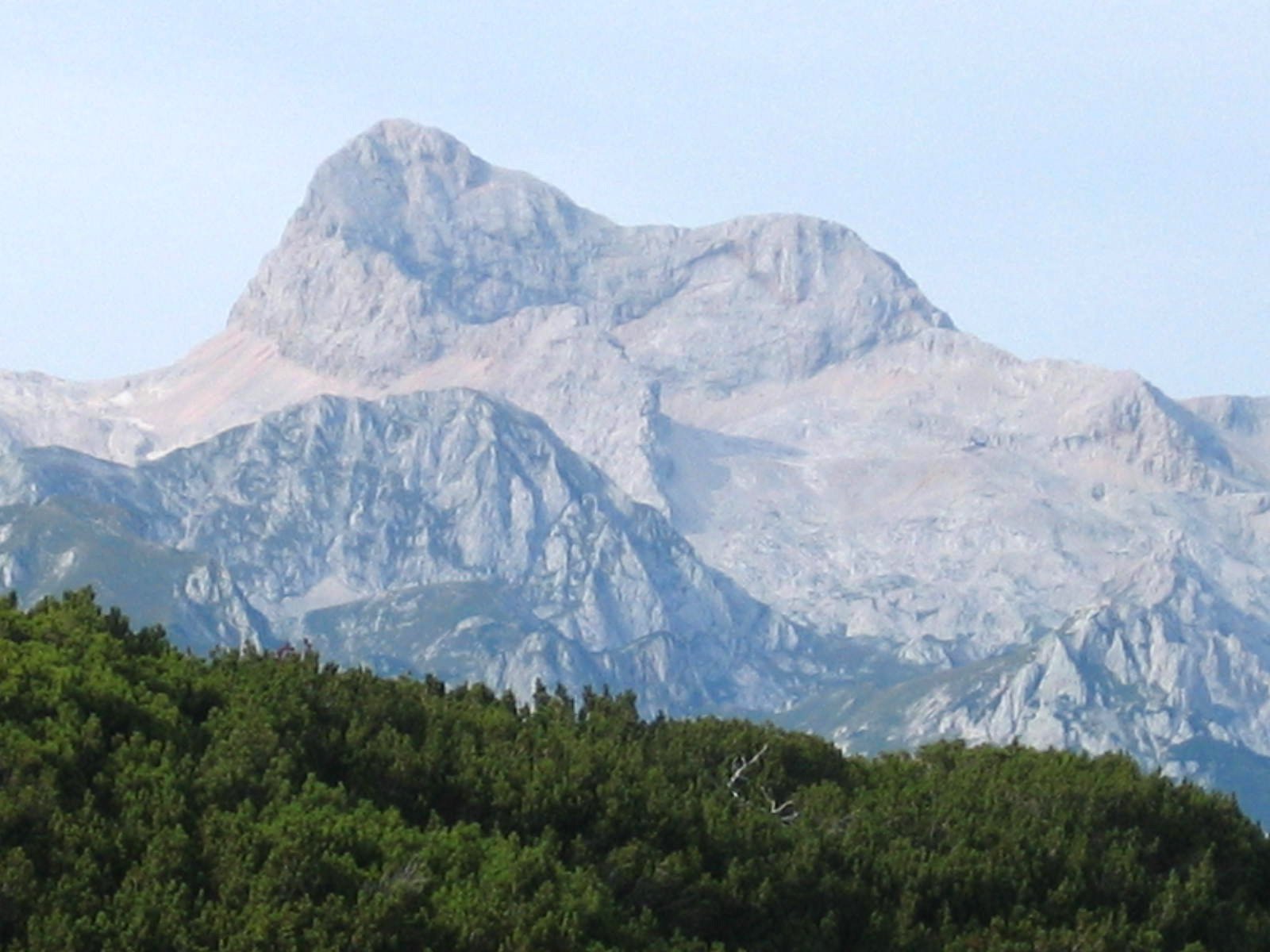 View of Mount Triglav from the Julian Alps in Slovenia