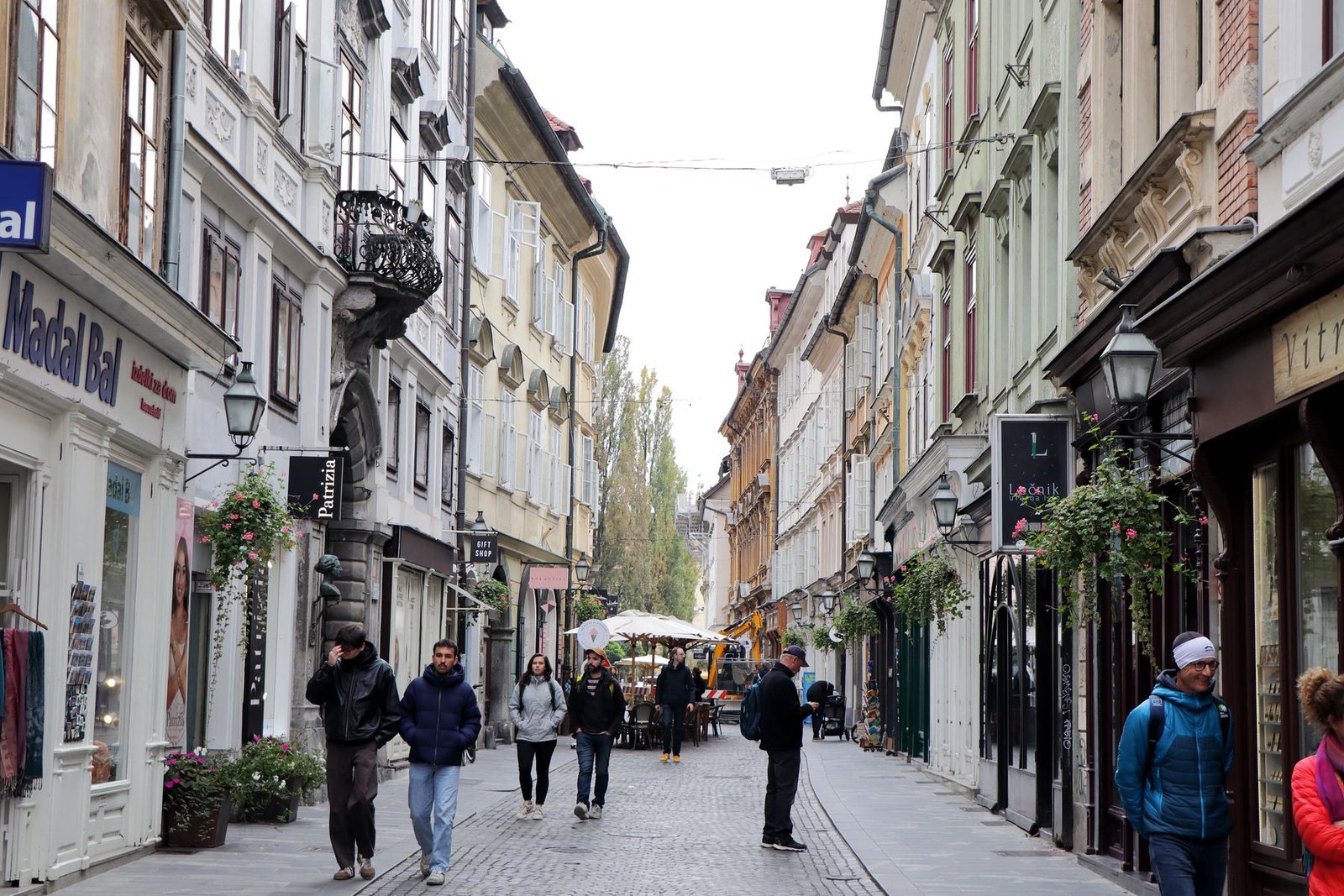 Explore Slovenia 1 Pedestrian street in Ljubljana Old Town, Slovenia