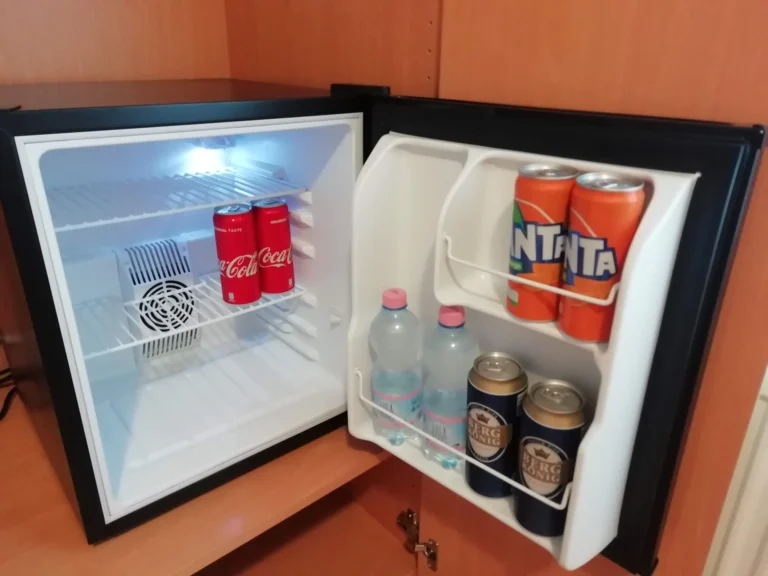 Mini refrigerator — available in both rooms